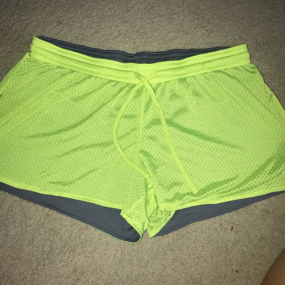 CHAMPION LIME GREEN LADIES JERSY SHORTS